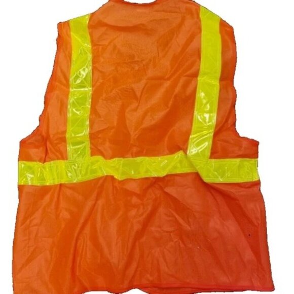 Red Wing Shoes Safety Vest Medium Orange Yellow Reflective Safe Style Brand New - Picture 2 of 3